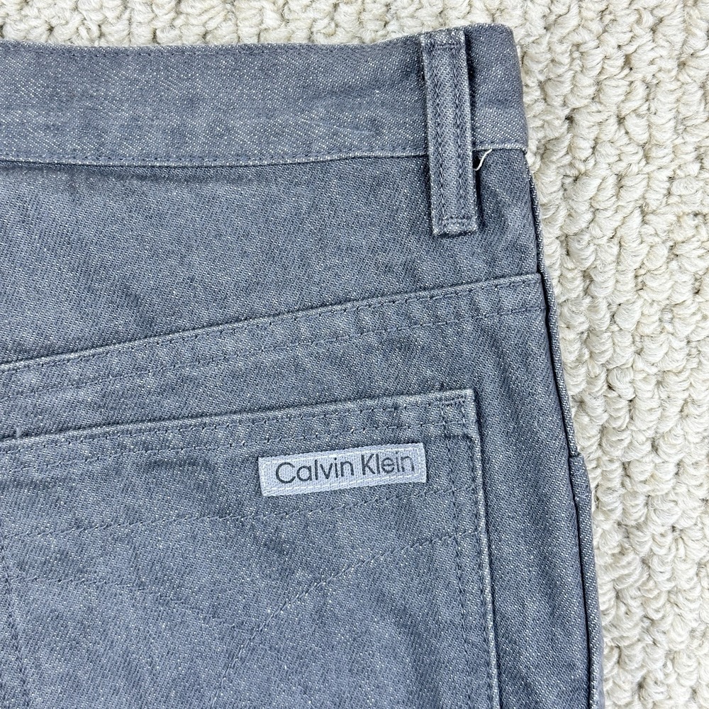 Vtg Calvin Klein Jeans Fits Men 31x35 Gray Straight Leg 80s USA Made Scovill - Picture 11 of 14